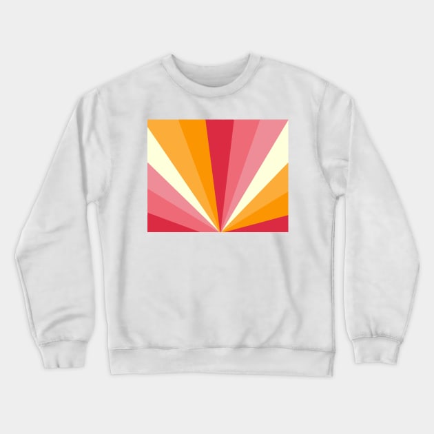 Retro 60's Sunrise Crewneck Sweatshirt by KathrinLegg